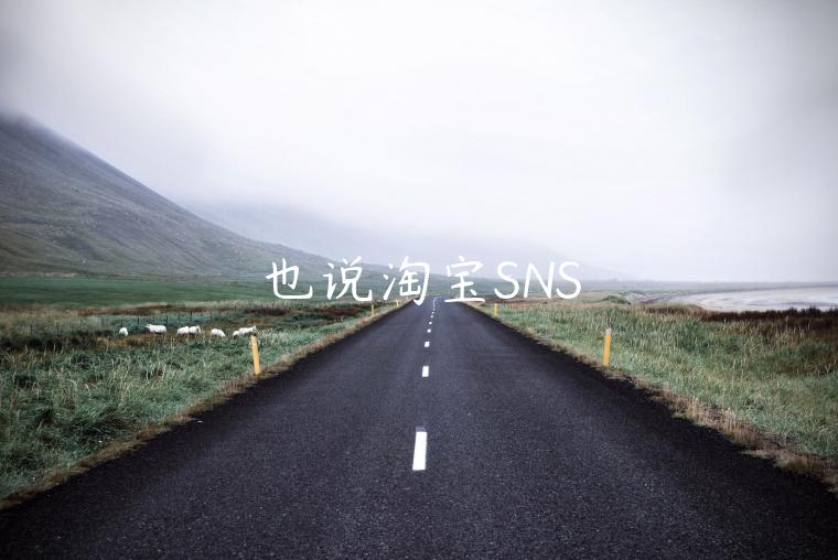 也說淘寶SNS